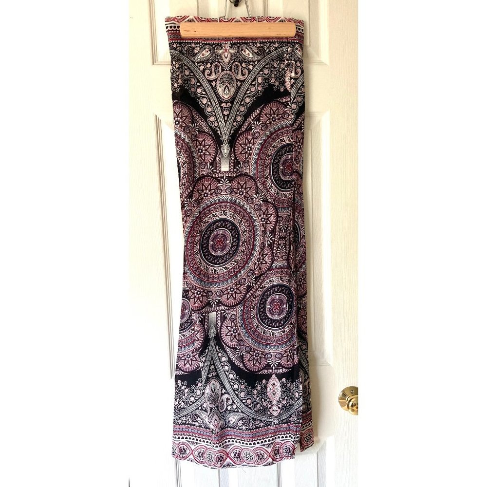 Vintage Light Colorful Boho Maxi Skirt - XS